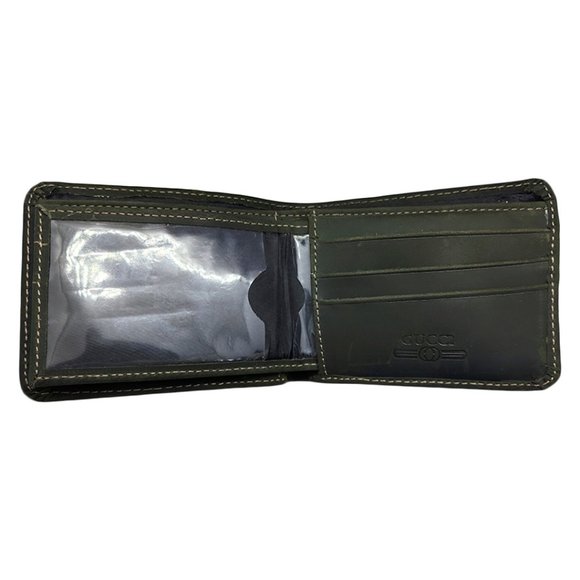 Gucci Mens Green Leather Wallet - Picture 5 of 6